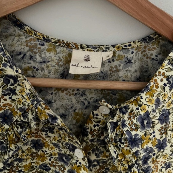 Oak Meadow Floral Lucia Blouse S EUC - Picture 5 of 5